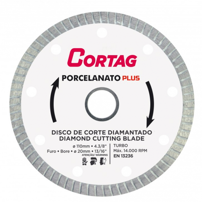61314 DISCO DE CORTE DIAMANTADO PLUS 110MM - Diteco
